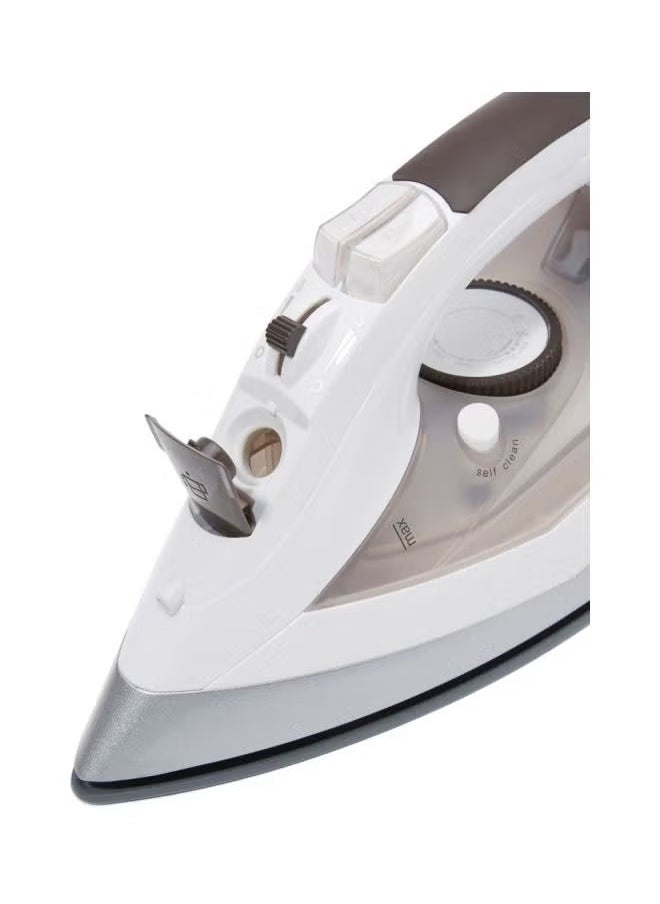 Corded & Cordless Steam Iron 2400W, Anti-Calc, Anti-Drip, Dry, Spray, Steam, Burst Steam, Vertical Steam, Self-Clean - Model SF68SI BS, White