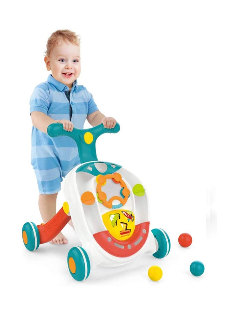 Smartcraft Baby Rolling Ball Walker, Baby Walker with Music, Suitable for Babies of 1-4 Years -Multicolor