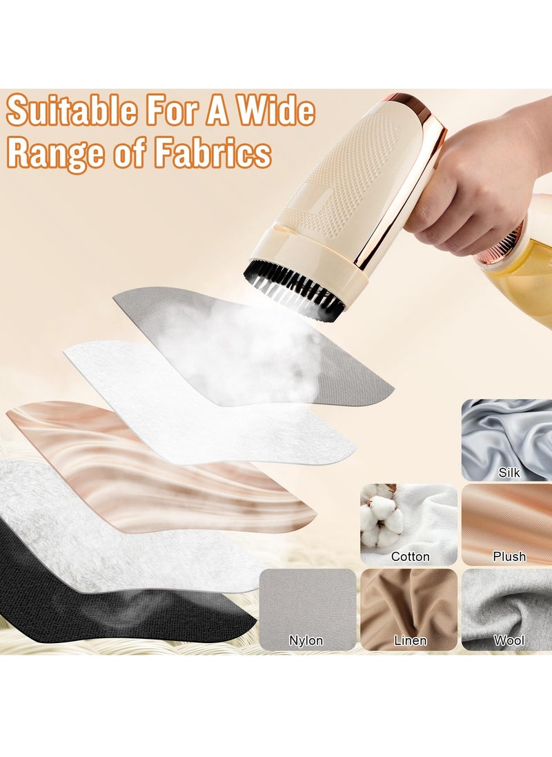 Portable Handheld Clothes Steamer, 1500W Fast Heat-Up in 30 Seconds, 280ml Capacity, Includes Brush and Measuring Cup for Home, Office and Travel Wrinkle Removal