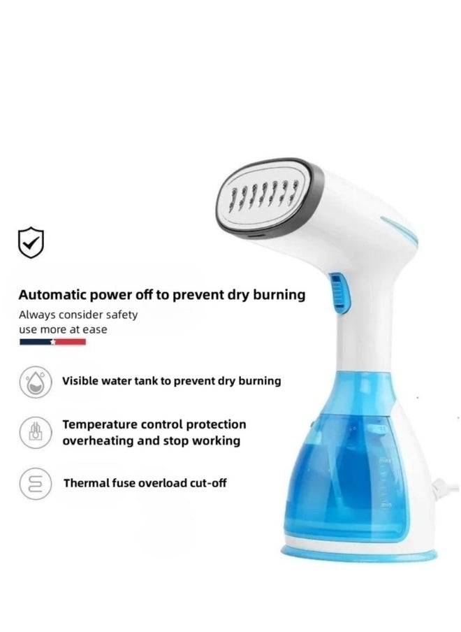 Garment Steamer Iron,High-Power Handheld Garment Steamer Clothes Steamer Portable Steam Iron 30s Fast Heat-up Ironing Wrinkle Remover -1500W 280ML