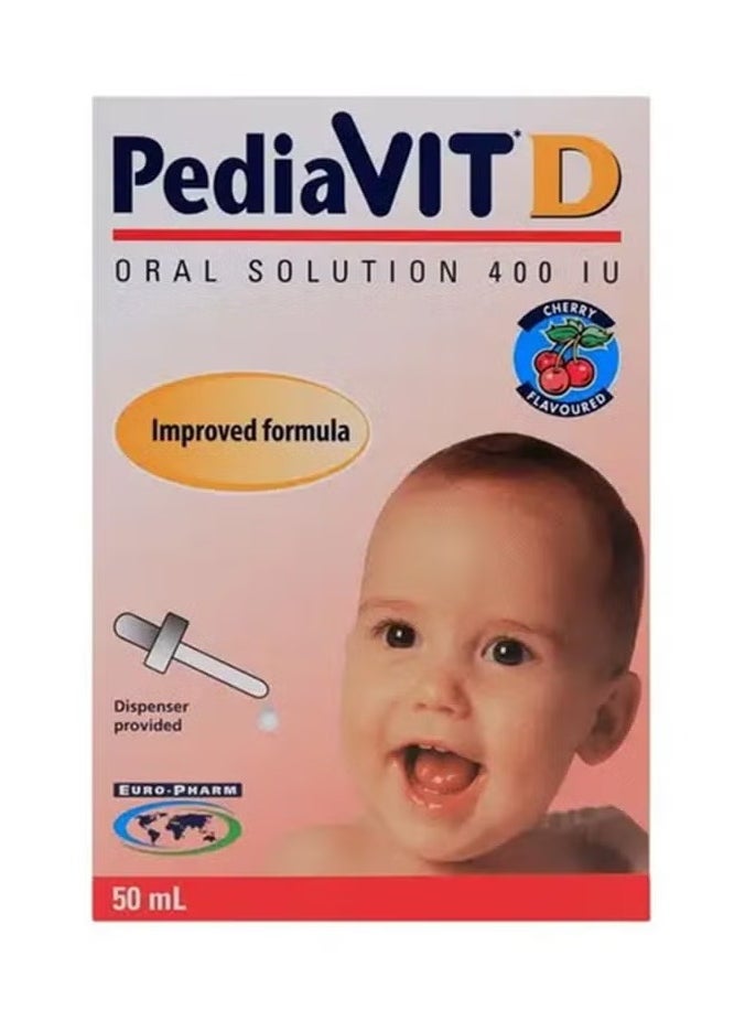 Pediavit D Drops 50Ml Cherry Flavoured