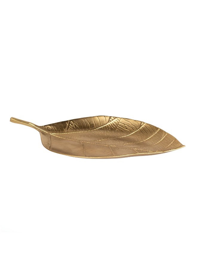 Leaf Design Decoration Plate - Stylish Accent Piece for Home Décor or Events