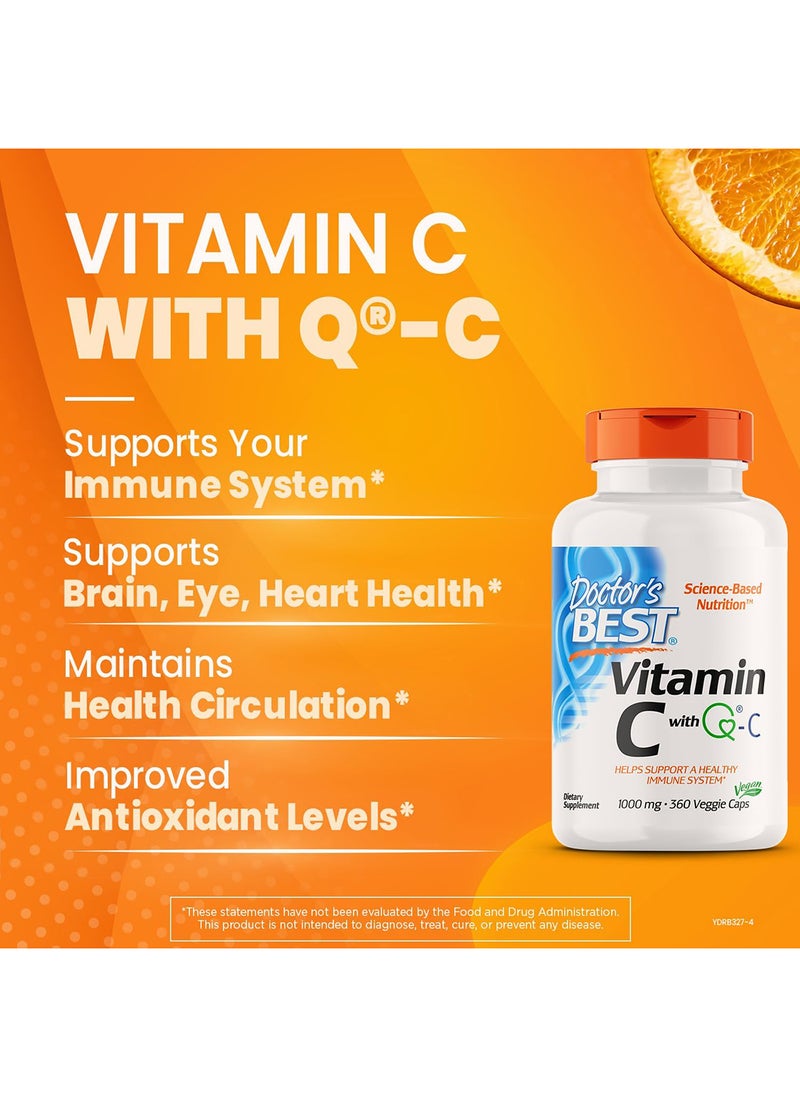 Vitamin C With Qualic 1000 Mg Healthy Immune System 360 Count Pack Of 1