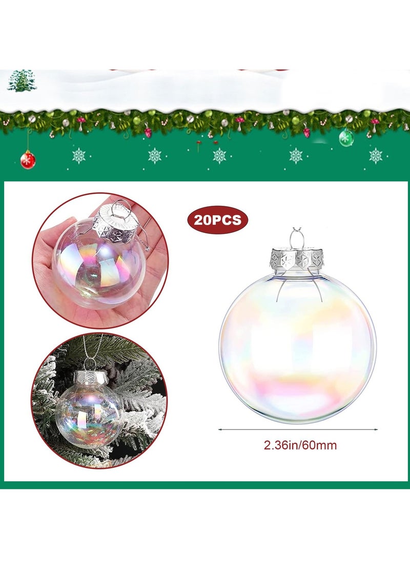 Stunning Iridescent Festival Ball Ornaments Set, Perfect for Holiday Trees, Parties, and Festive Decor