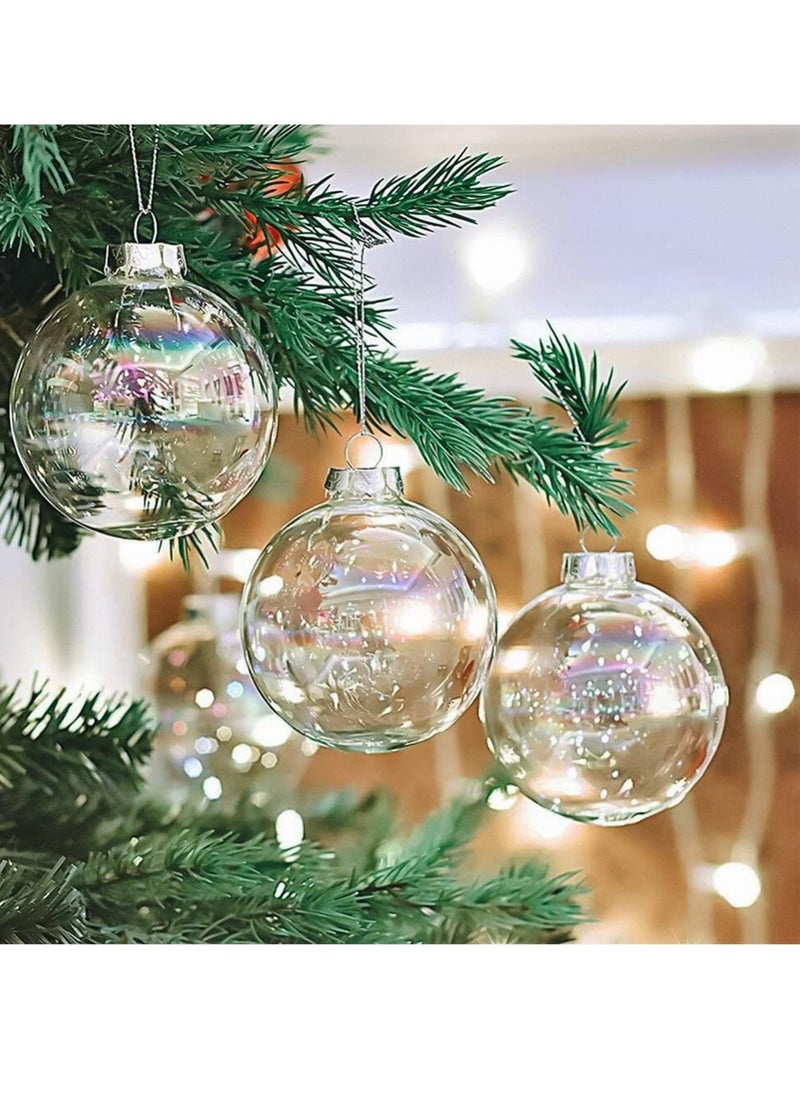 Stunning Iridescent Festival Ball Ornaments Set, Perfect for Holiday Trees, Parties, and Festive Decor