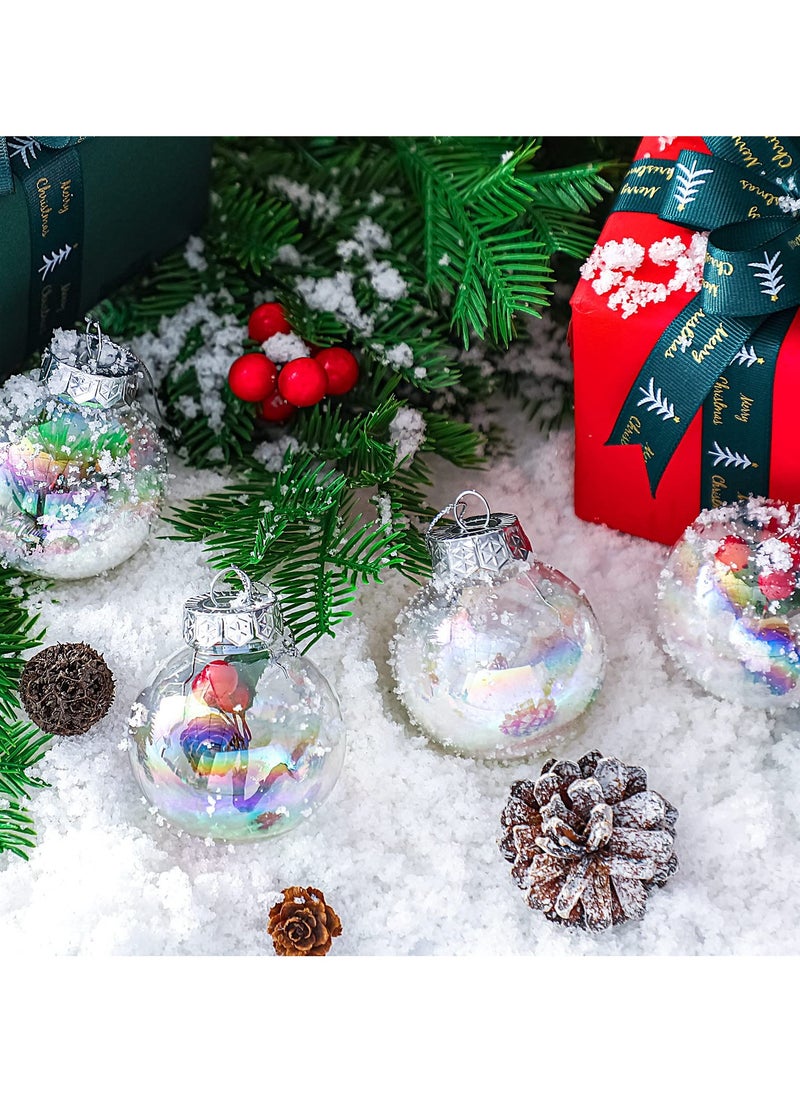 Stunning Iridescent Festival Ball Ornaments Set, Perfect for Holiday Trees, Parties, and Festive Decor