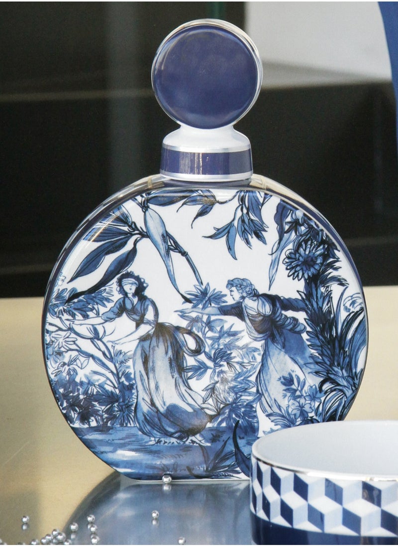 Round Bottle Diffuser with 5 aroma sticks Porcelain, Baci Milano Versailles