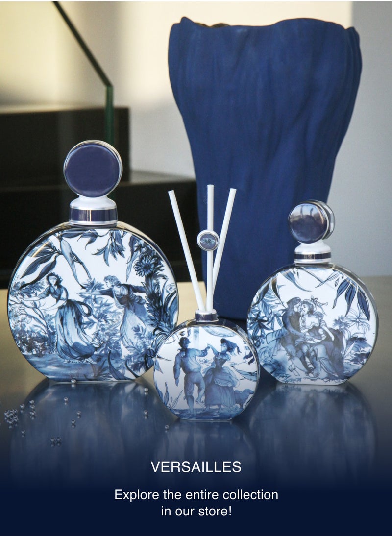 Round Bottle Diffuser with 5 aroma sticks Porcelain, Baci Milano Versailles