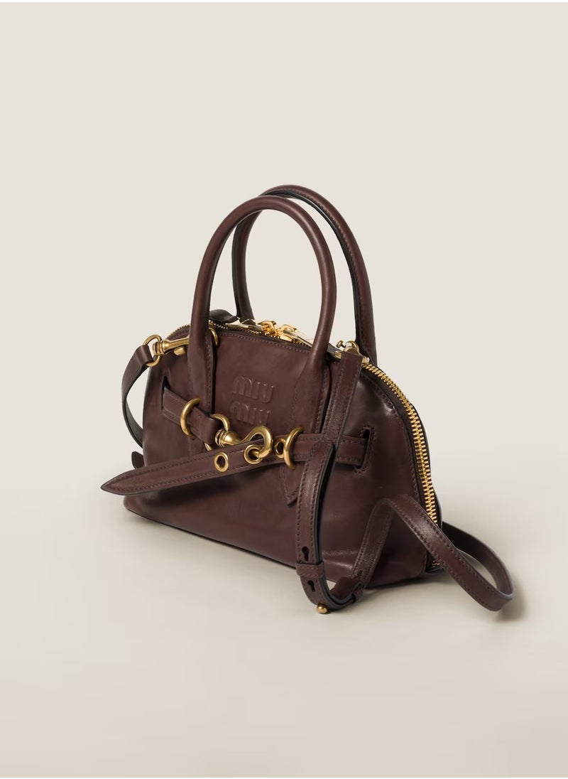 MIU Aventure nappa leather top-handle bag