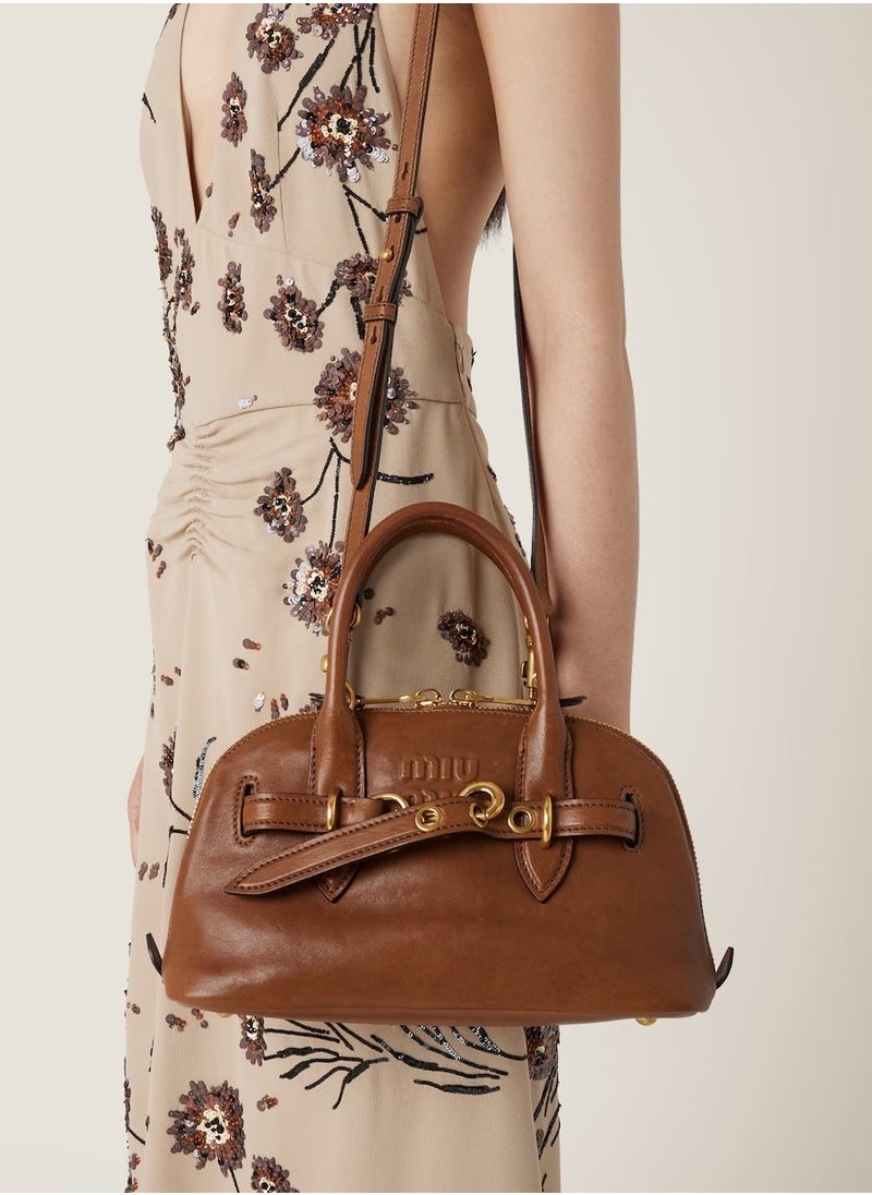 MIU Aventure nappa leather top-handle bag