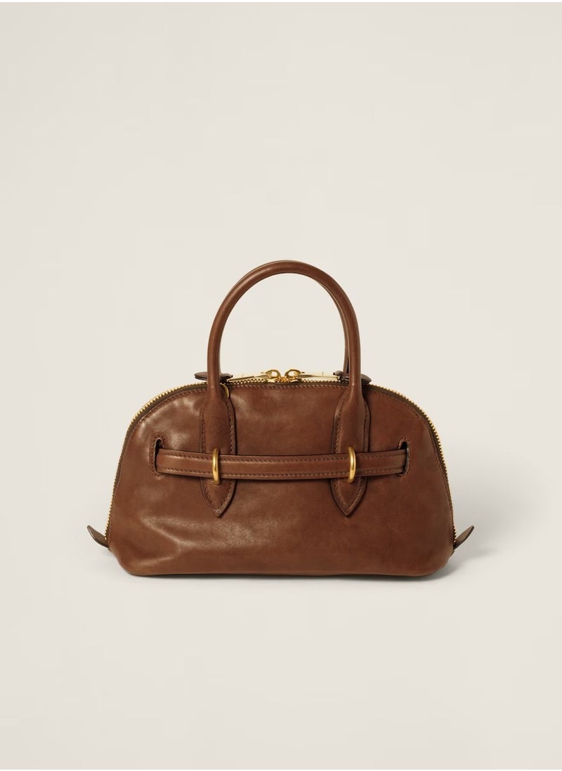 MIU Aventure nappa leather top-handle bag