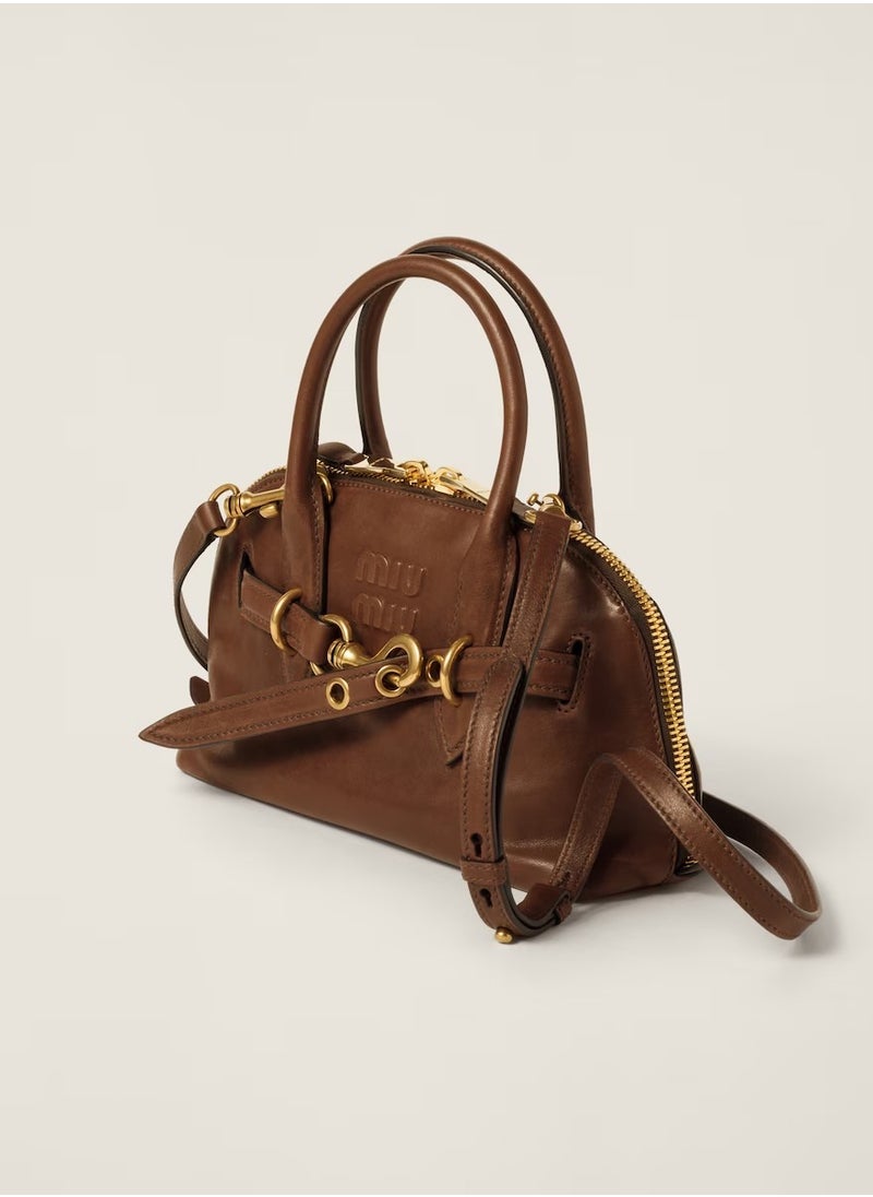 MIU Aventure nappa leather top-handle bag