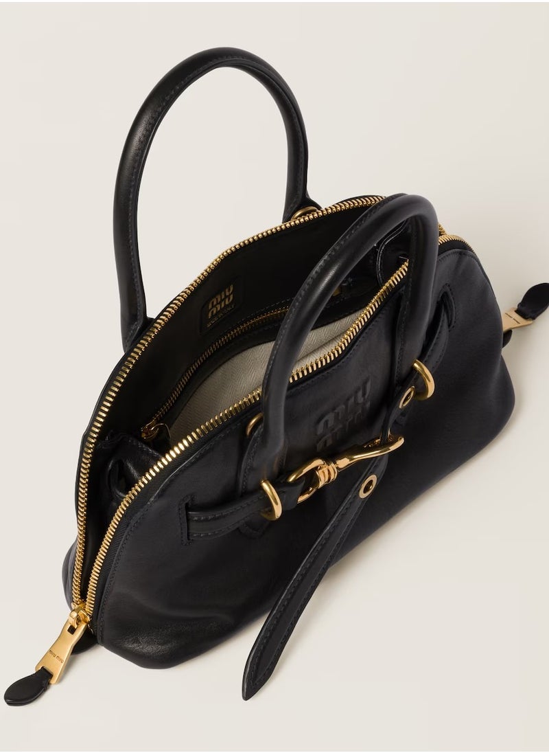 MIU Aventure nappa leather top-handle bag