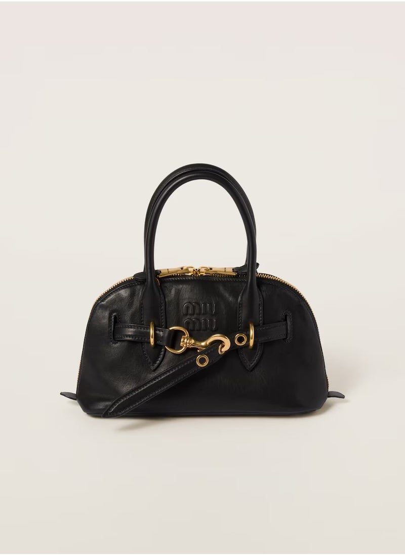 MIU Aventure nappa leather top-handle bag