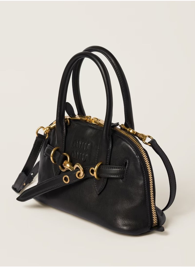 MIU Aventure nappa leather top-handle bag