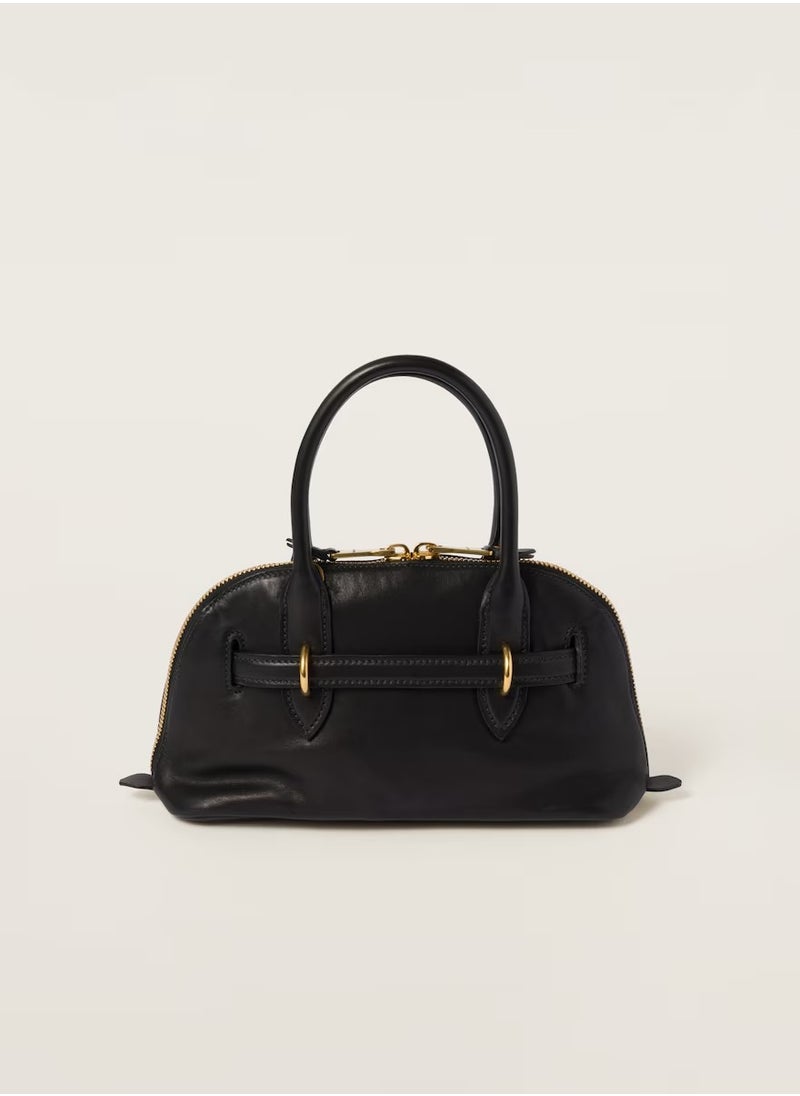 MIU Aventure nappa leather top-handle bag