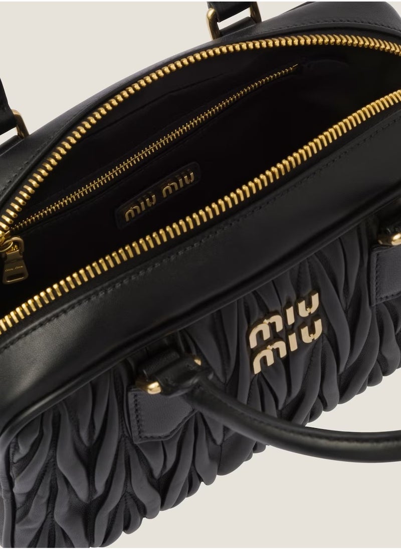 MIU Arcadie Quilted nappa leather bag Shoulder Crossbody