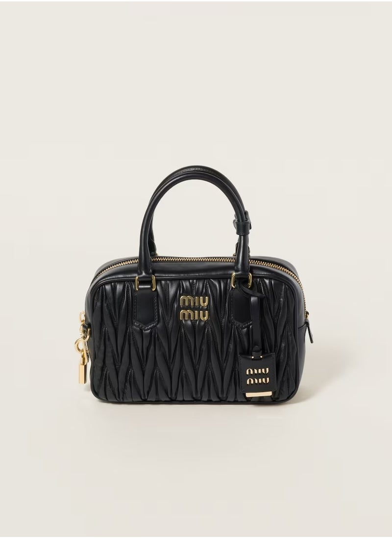 MIU Arcadie Quilted nappa leather bag Shoulder Crossbody