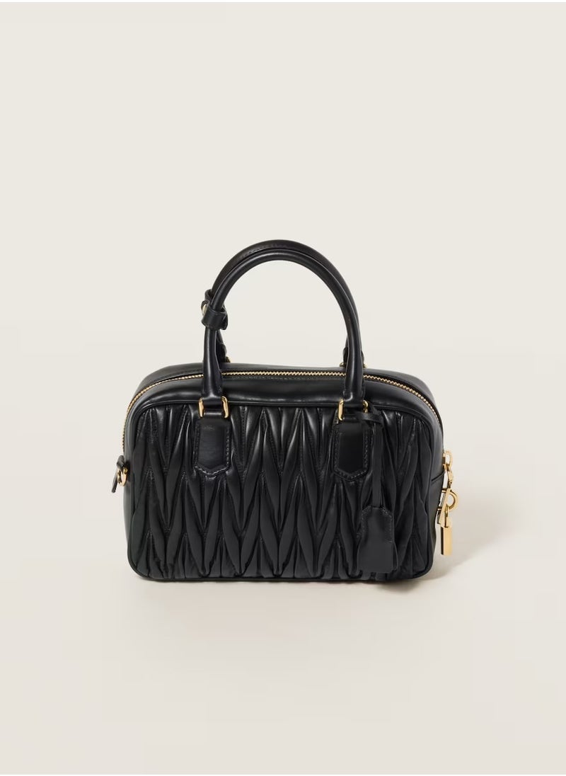 MIU Arcadie Quilted nappa leather bag Shoulder Crossbody