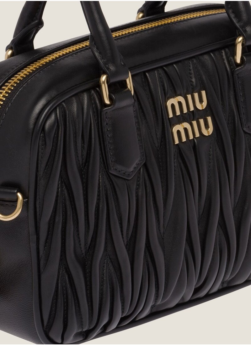 MIU Arcadie Quilted nappa leather bag Shoulder Crossbody