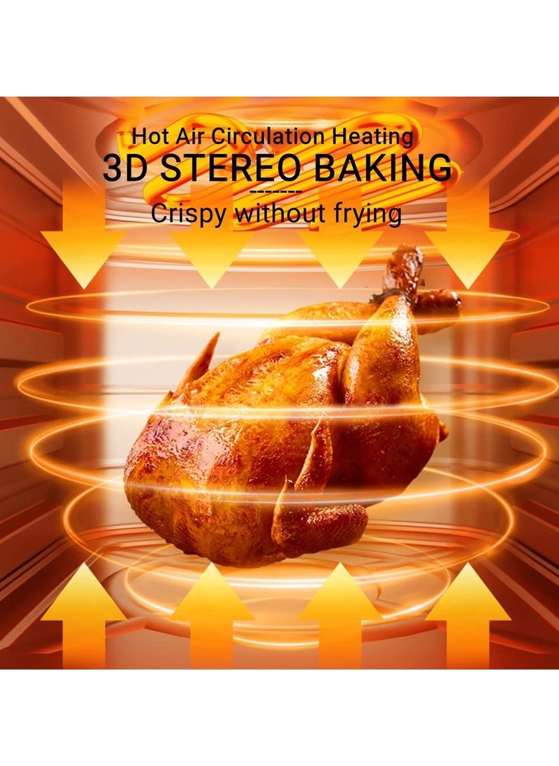 Electric Oven, Air Fryer, Baking Machine | Large 15L capacity, Multi-Function Air Fryer with Perspective Window, Assorted Color