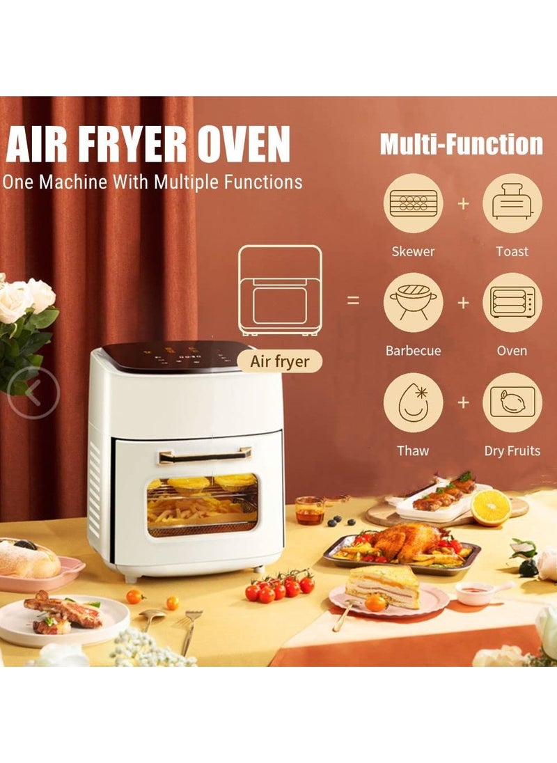 Electric Oven, Air Fryer, Baking Machine | Large 15L capacity, Multi-Function Air Fryer with Perspective Window, Assorted Color