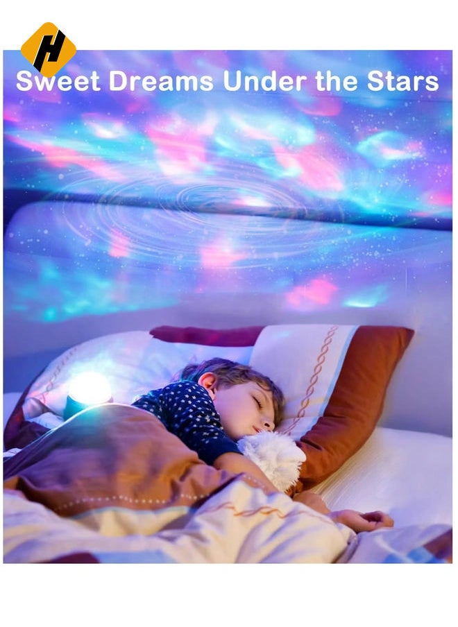 Galaxy Star Projector – Sound-Activated Bluetooth Night Light with Timer for Bedrooms, Cars, and Party Decor