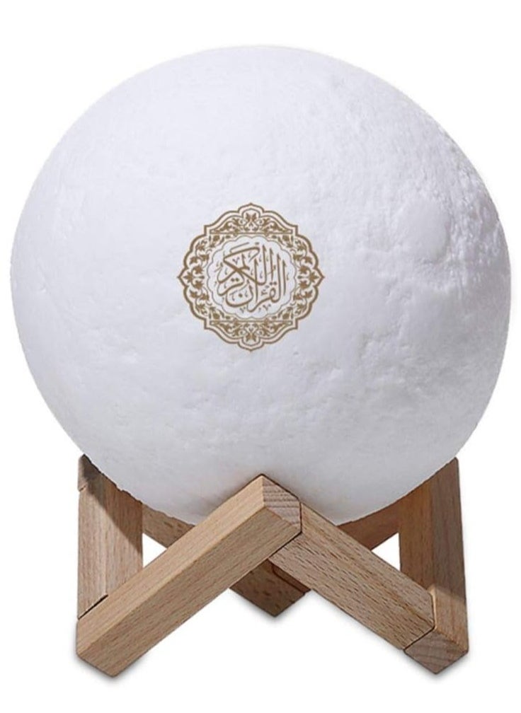 NEW 3D Quran Moon Speaker with Bluetooth u0026 Remote Control – Portable Night Light