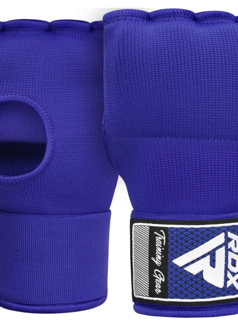 RDX Gel Boxing Hand Wraps Inner Gloves Men Women, Quick 75cm Long Wrist Straps, Elasticated Padded Fist Under Mitts Protection, Muay Thai MMA Kickboxing Martial Arts Punching Training Bandages