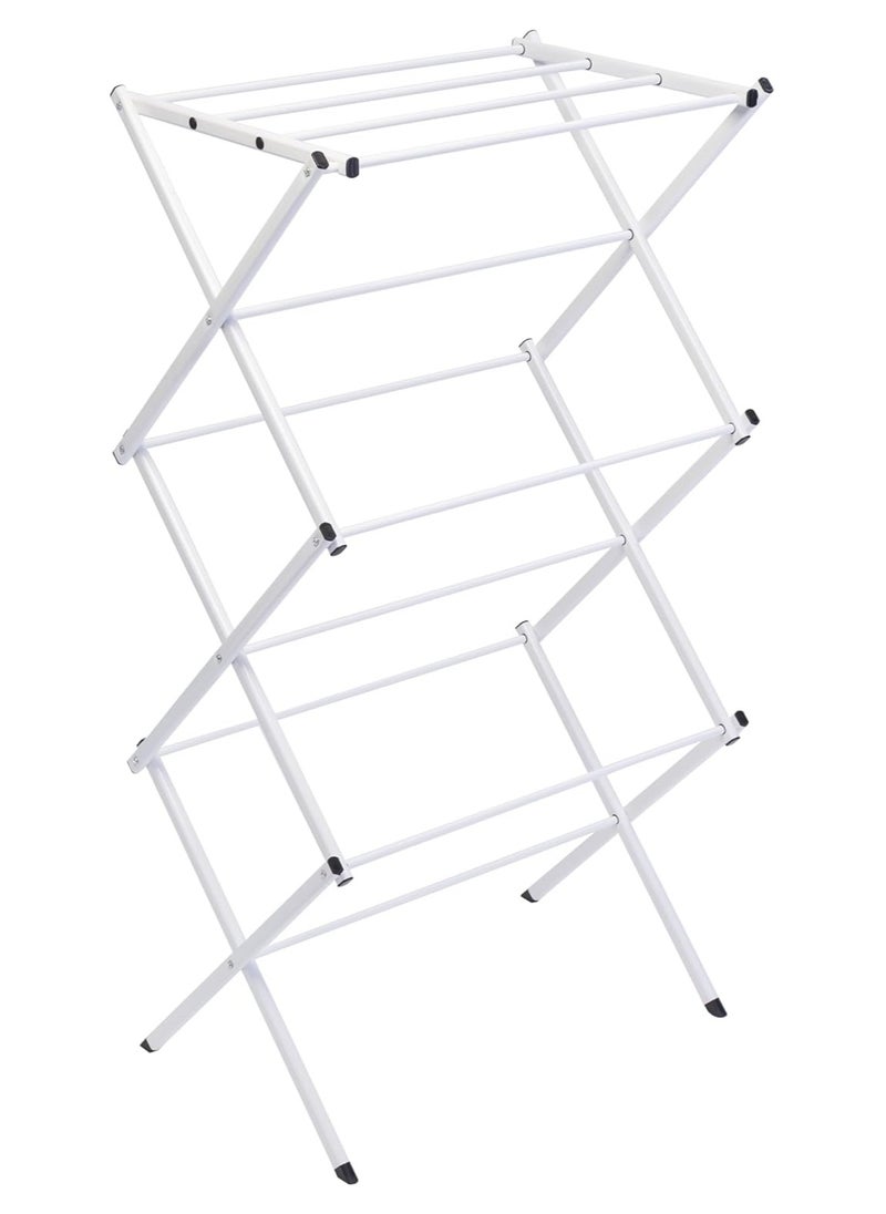 Compact Folding Metal Clothes Drying Rack