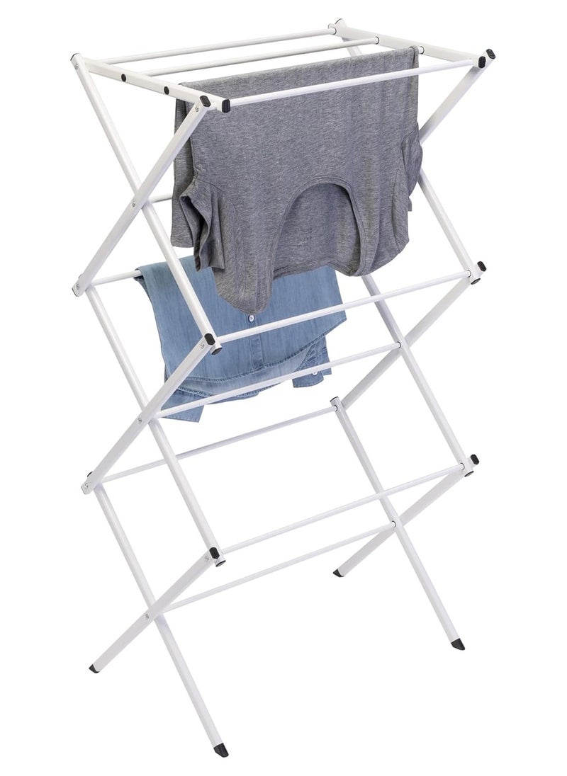 Compact Folding Metal Clothes Drying Rack