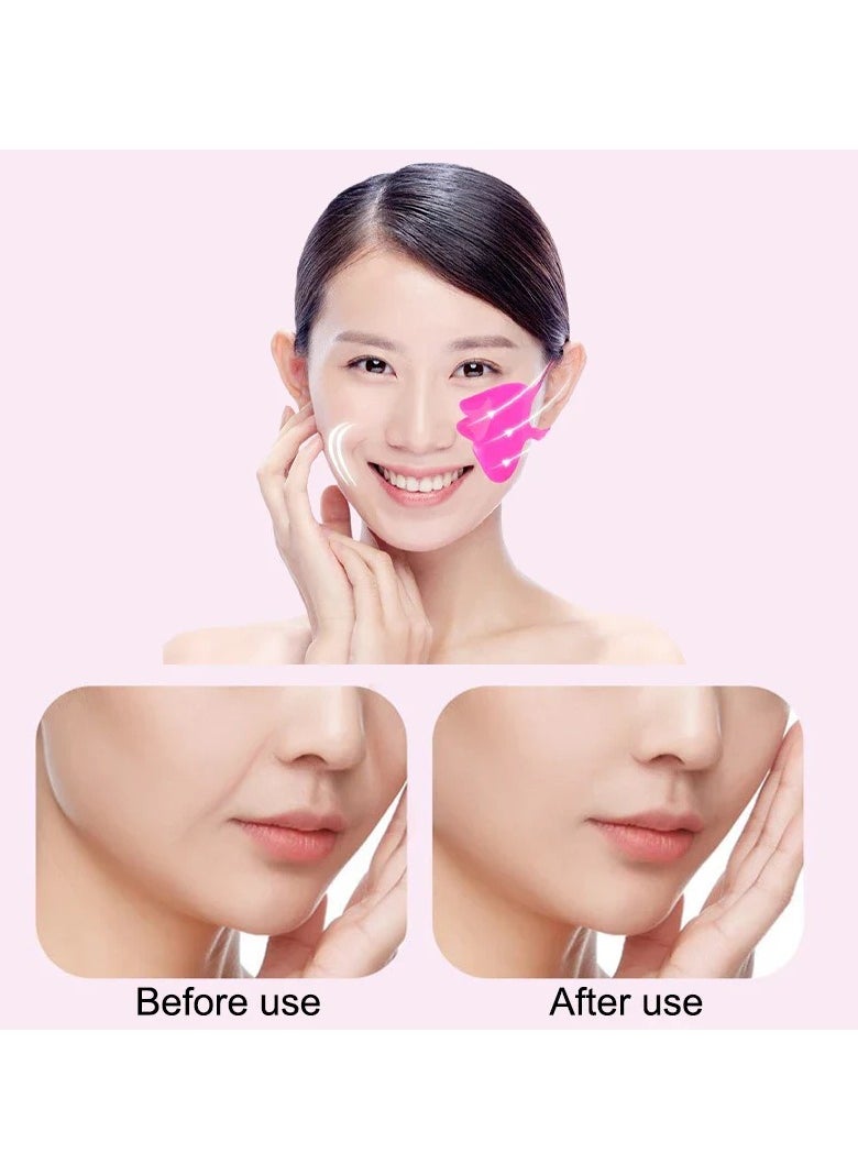 2 Pcs Silicone Face Lifting Facial Mask Lift Ear Patches Diminish Fine Rose Fragrance Stretch Soft Lift Prevent Sagging Facial Beauty