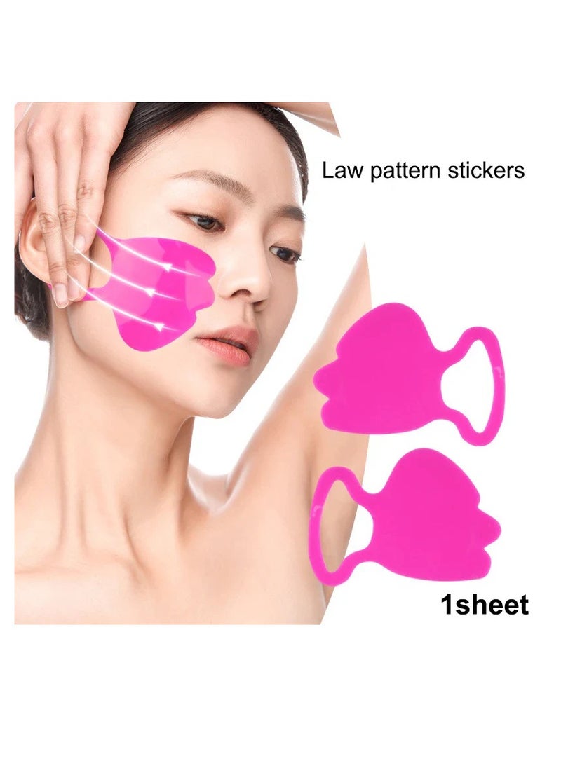 2 Pcs Silicone Face Lifting Facial Mask Lift Ear Patches Diminish Fine Rose Fragrance Stretch Soft Lift Prevent Sagging Facial Beauty