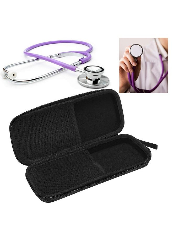 Stethoscope Organizer,Shockproof Stethoscope Eva Storage Case Portable Stethoscope Travel Carrying Bag With Inner Mesh Pocket For Stethoscope (Black)