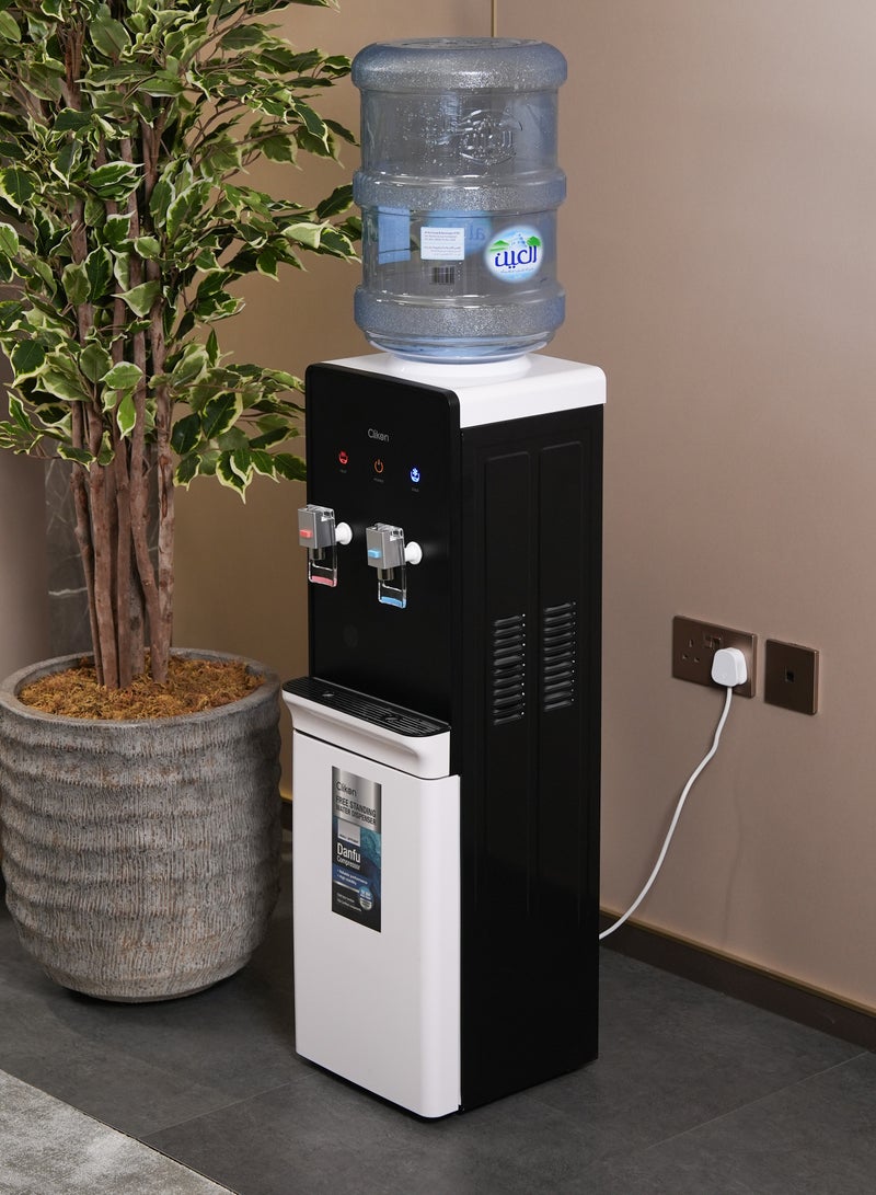 2-Tap Water Dispenser With High-Efficiency Danfu Compressor – Hot & Cold Water Dispenser,2 Years Warranty CK4063 Black/White