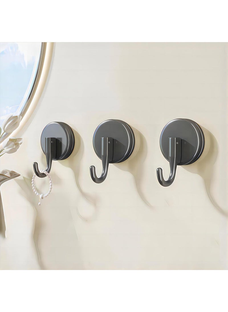 Suction Cup Hooks 3Pcs Shower Hooks Behind The Door Kitchen Balcony Toilet Hooks Shower Wreath Door Hanger Shower Hooks for Inside Shower Office Hooks No Need to Punch Holes