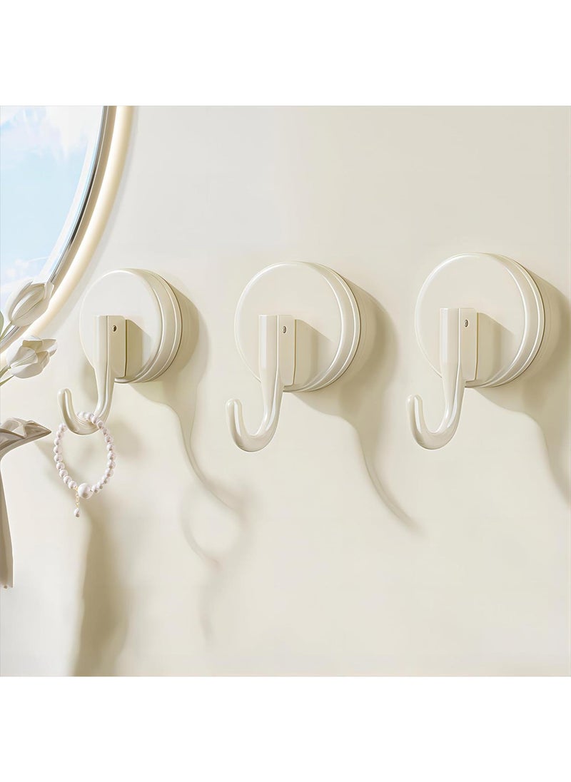 Suction Cup Hooks 3Pcs Shower Hooks Behind The Door Kitchen Balcony Toilet Hooks Shower Wreath Door Hanger Shower Hooks for Inside Shower Office Hooks No Need to Punch Holes