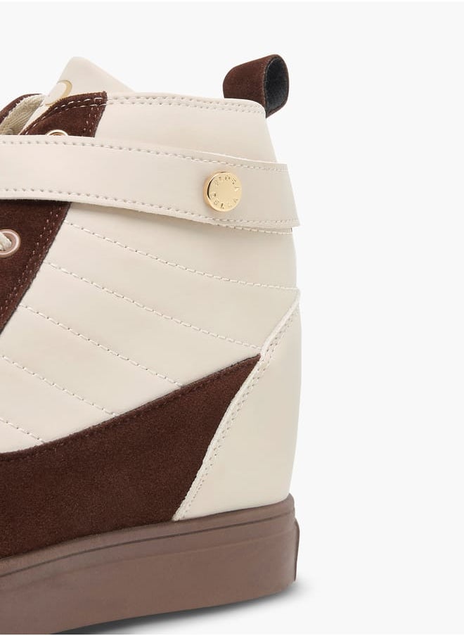 Women's Pand Sneakers with Hook and Loop Closure