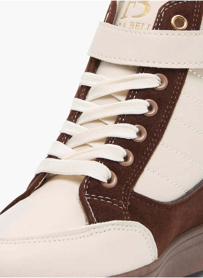 Women's Pand Sneakers with Hook and Loop Closure