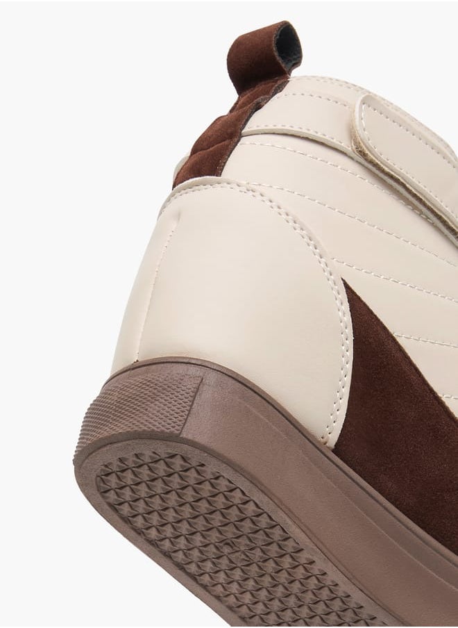 Women's Pand Sneakers with Hook and Loop Closure