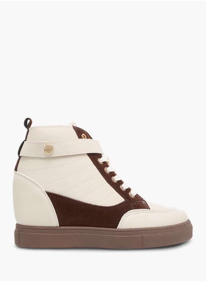 Women's Pand Sneakers with Hook and Loop Closure