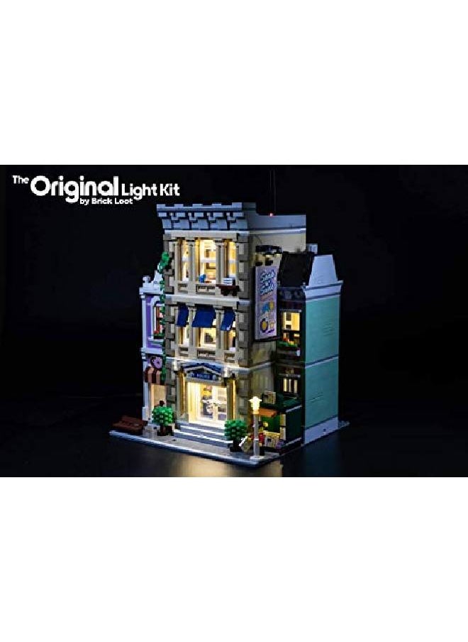 Deluxe Led Light Kit Fits Lego Creator Creator Police Station Set 10278 (Note Model Is Not Included)