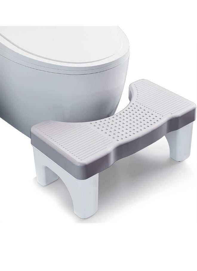 Toilet Squat Stool, 1 Pack Squatting Toilet Stool Portable Plastic Potty Stool Non Slip Toilet Squat Stool for Bathroom, 40 x 21 x 17 cm