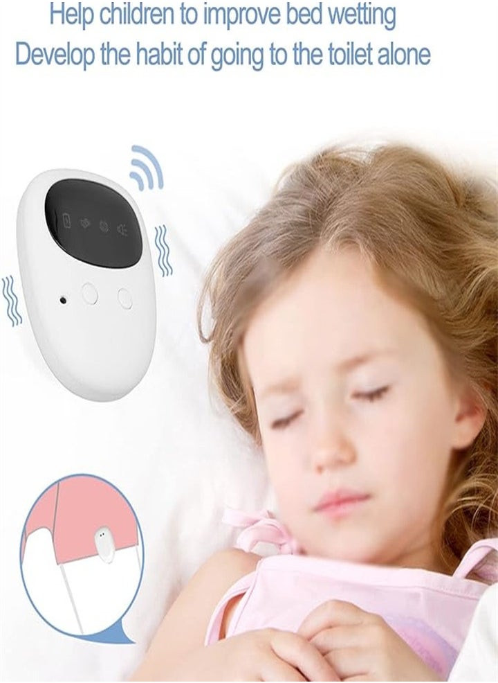 Wireless Bedwetting Alarm System, USB Charging, Bedwetting Enuresis Sensor, with 3 Reminder Modes, Suitable for Kids, Adults and Elderly