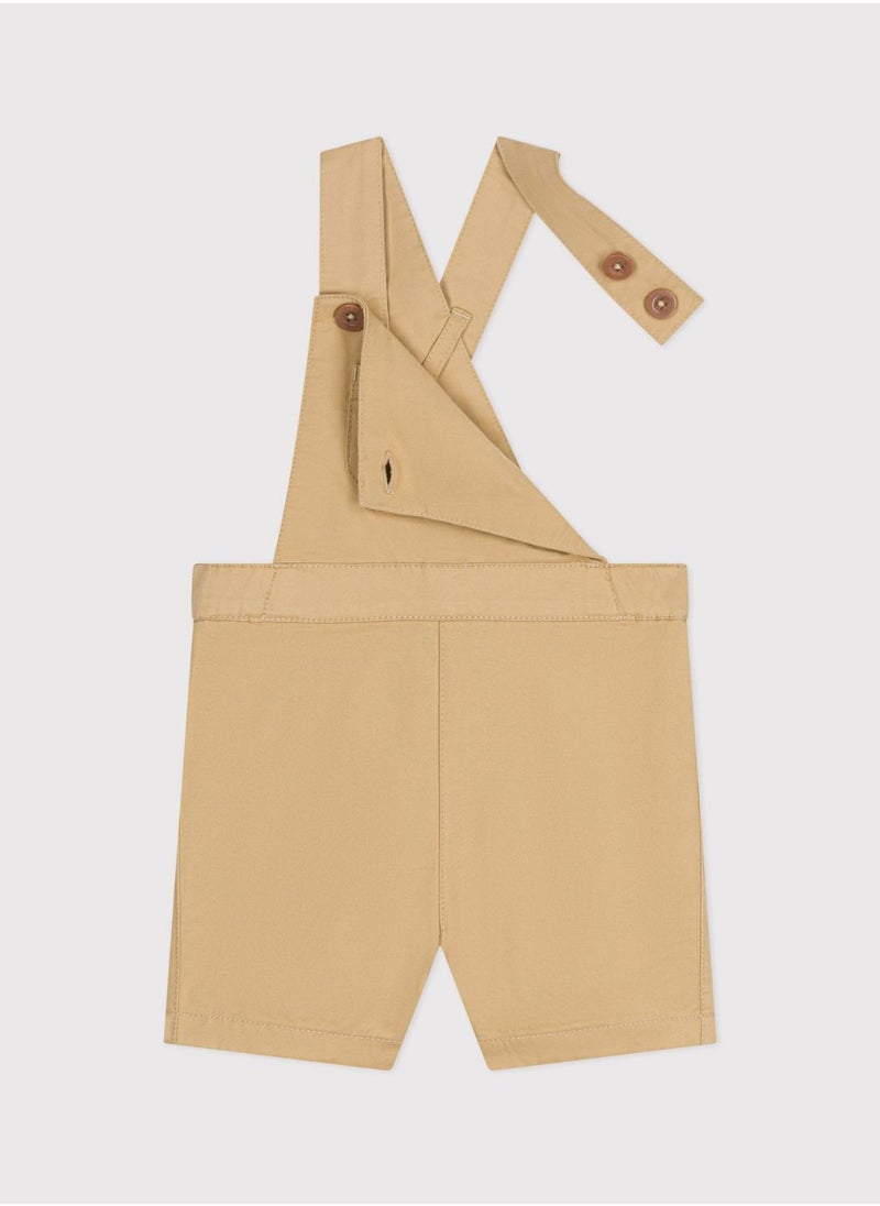 Kids Serge Dungaree Shorts