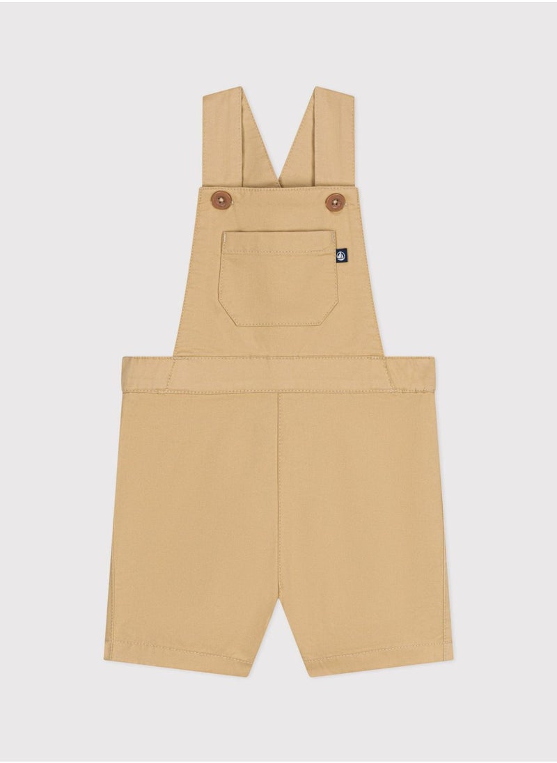 Kids Serge Dungaree Shorts