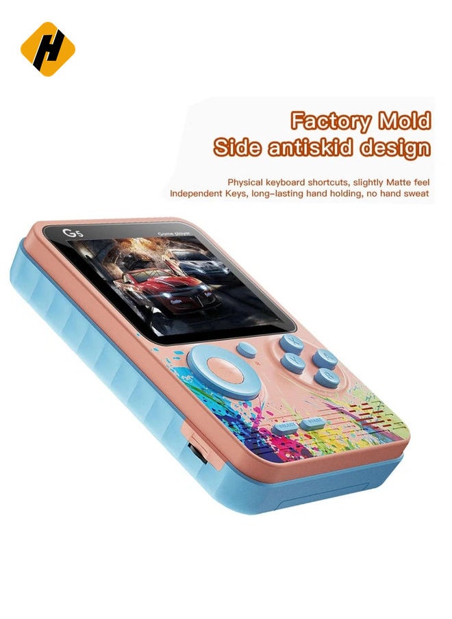 G5 3.0-Inch Full-Color Handheld Game Console – 500 Retro Games, Portable with 1000mAh Battery