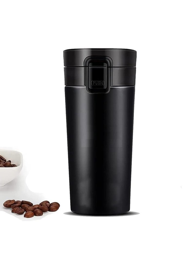Insulated Travel Coffee Mug with Lid, Coffee Mug Double Wall Stainless Steel Tumbler Vacuum Flask Bottle Thermo Tea Mug