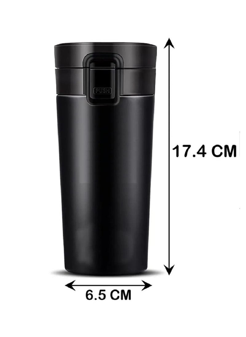 Insulated Travel Coffee Mug with Lid, Coffee Mug Double Wall Stainless Steel Tumbler Vacuum Flask Bottle Thermo Tea Mug
