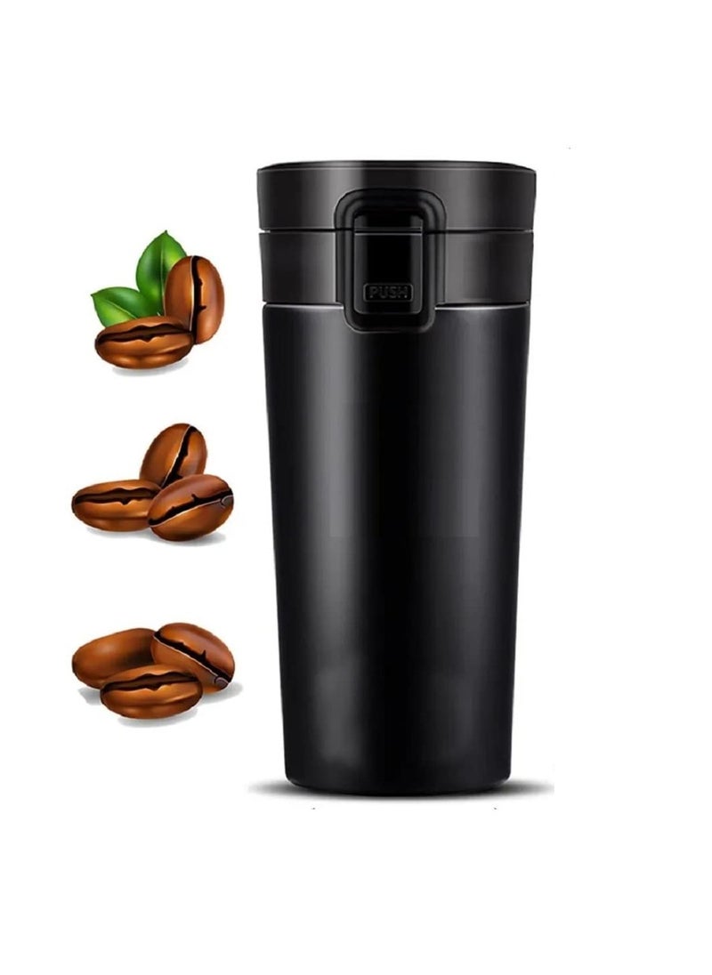 Insulated Travel Coffee Mug with Lid, Coffee Mug Double Wall Stainless Steel Tumbler Vacuum Flask Bottle Thermo Tea Mug